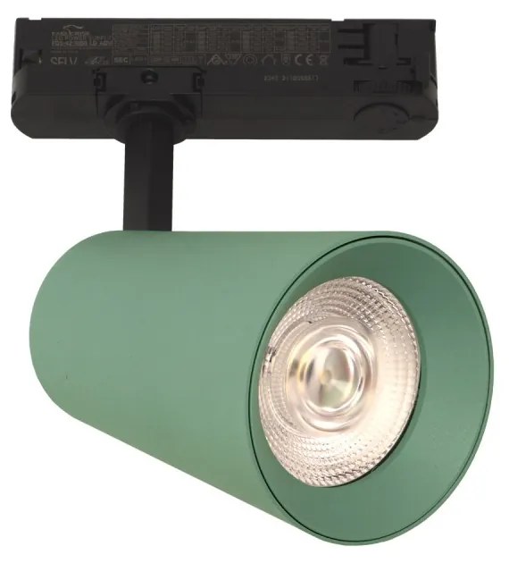 Faro LED 40W Trifase Verde CRI92 Bianco Variabile 38° - Bridgelux LED Colore Bianco Variabile CCT