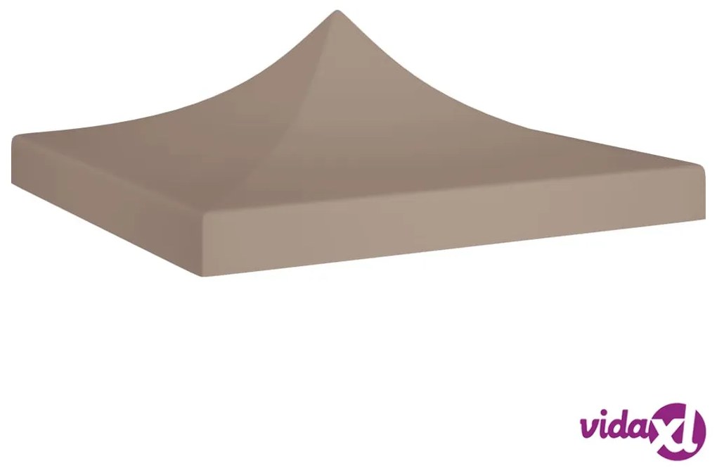 vidaXL Tetto per Tendone per Feste 3x3 m Grigio Talpa 270 g/m²