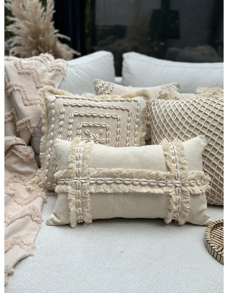 Federa decorativa in cotone 30x50 cm Seashells – Mioli Decor