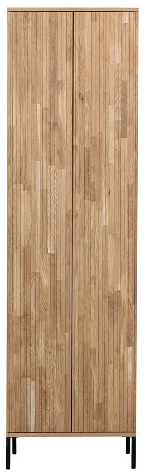 Armadio di colore naturale con effetto rovere 60x210x42 cm Gravure – WOOOD