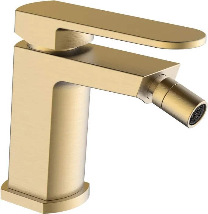 Rubinetto per bidet getto laminare cristallino Zefir AQUASANIT oro opaco