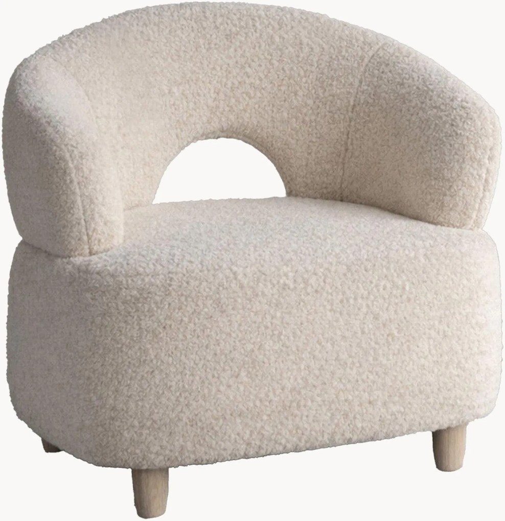Poltrona in bouclé Moglas