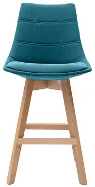 Set di 2 sgabelli da bar scandinavi blu anatra 65 cm MATILDE