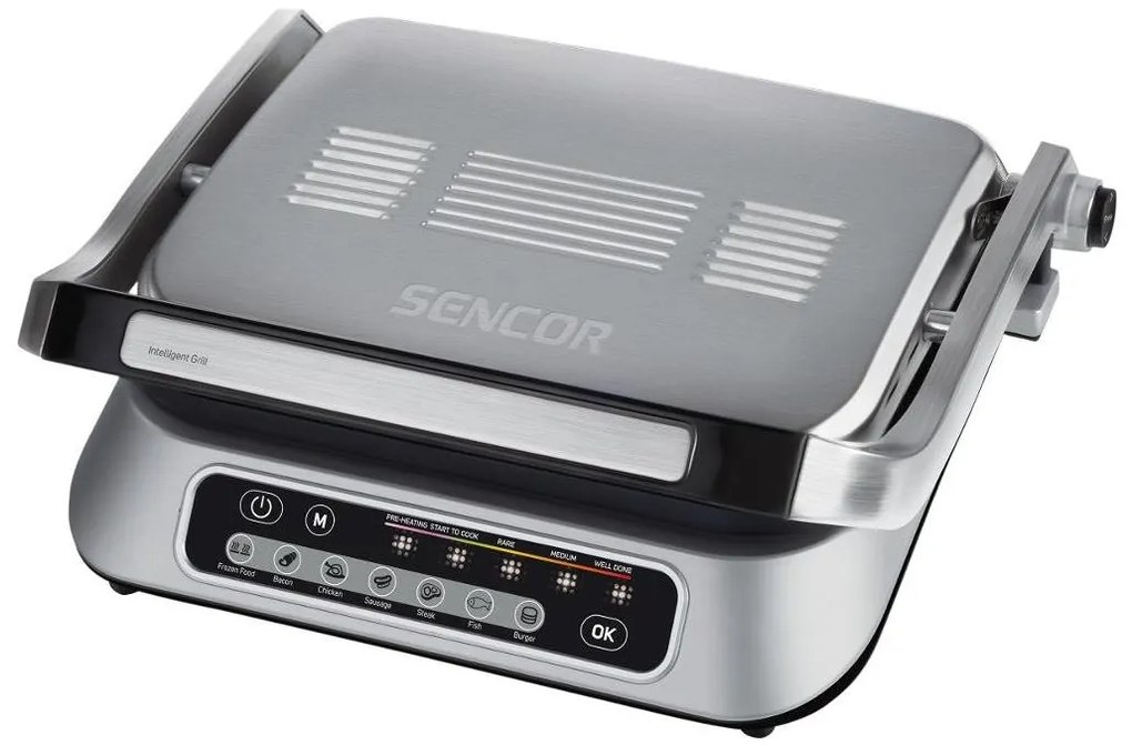 Sencor grill a contatto 2100W/230V cromo opaco