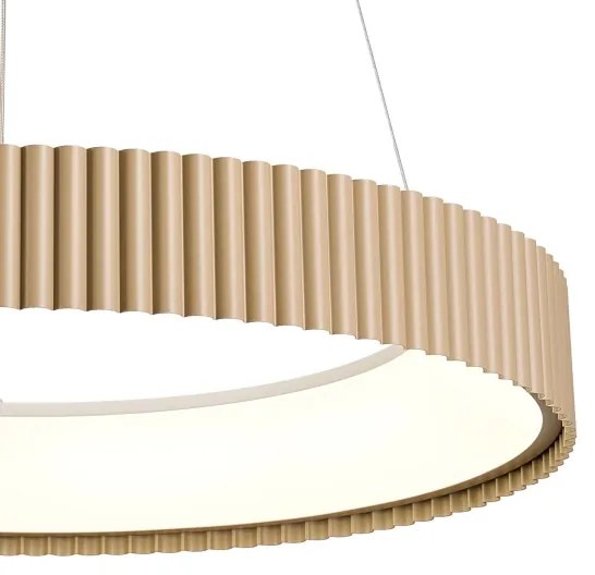 Brilagi - Lampadario LED dimmerabile a cavo FALCON MODERN LED/54W/230V 60 cm beige + telecomando