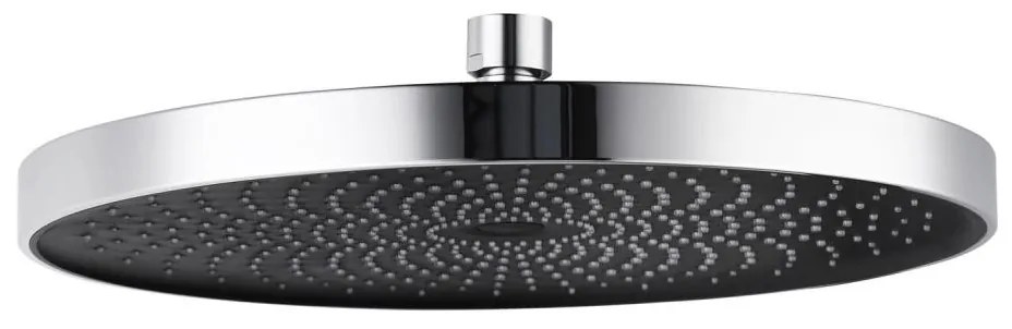 WENKO 24910100 - Soffione doccia SOFTWATER 26x26 cm cromo lucido/nero