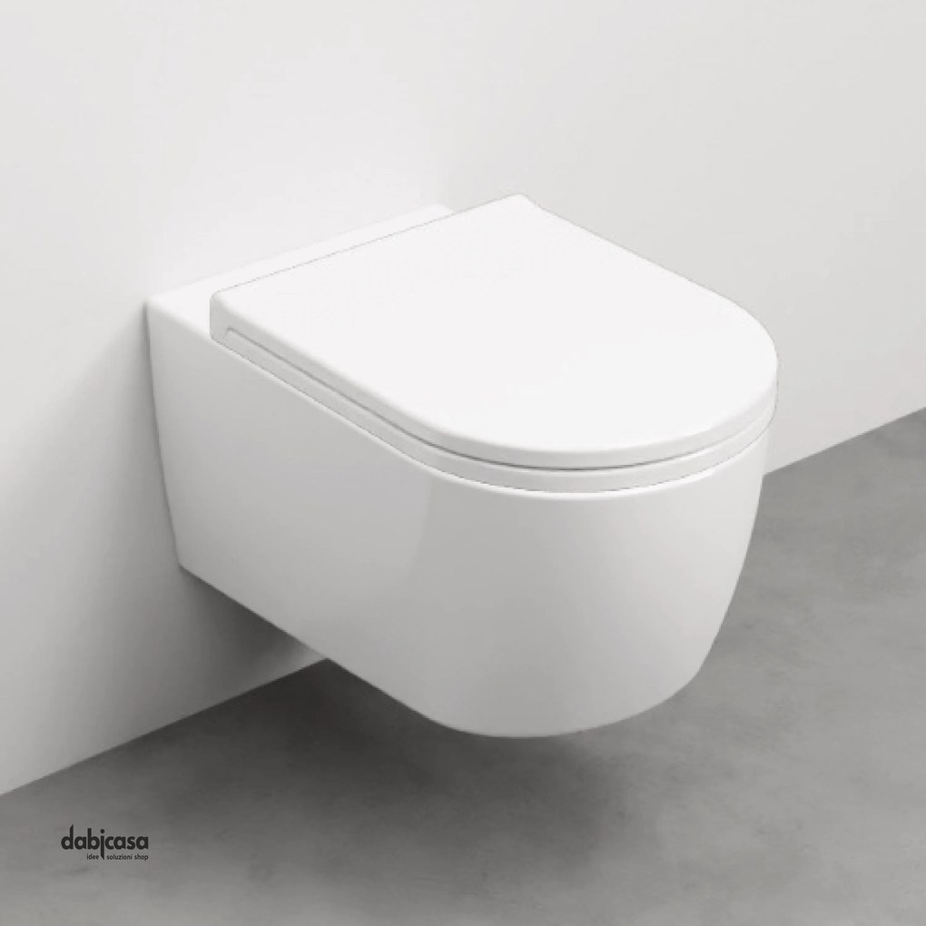 Ceramica Cielo "Smile" Wc Sospeso Bianco Lucido Senza Brida