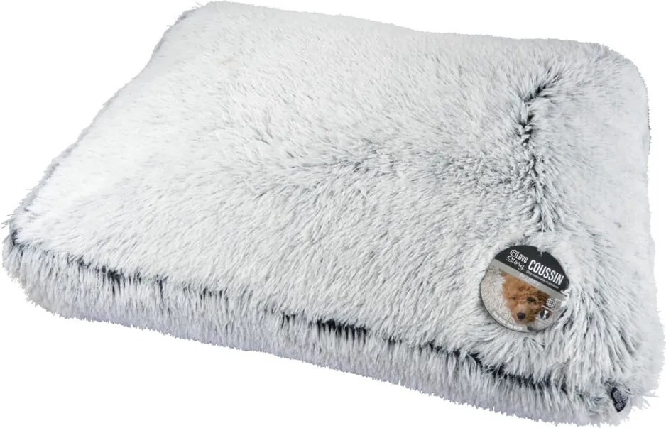 Cuccia bianca per cane 80x60 cm Fluffy Heather – Love Story