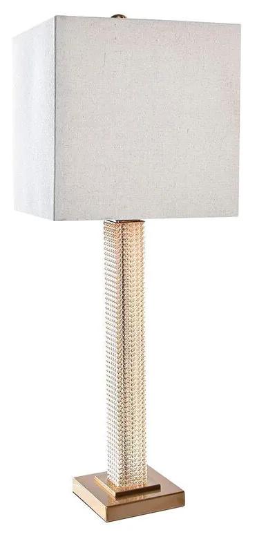 Lampada da tavolo DKD Home Decor Beige Dorato 220 V 50 W (28 x 28 x 76 cm)