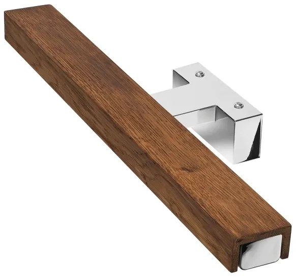 Brilagi-Illuminazione a LED per specchi da bagno WOODY MIRROR LED/8W/230V IP44 quercia/cromo