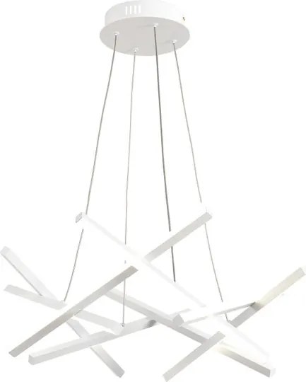 Lampadario LED design MIKADO bianco ø65cm, luce calda o naturale 5400 lumen