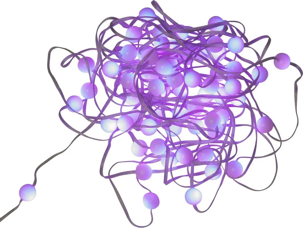 Catena luminosa con alimentazione a corrente numero lampadine 66 pz lunghezza totale 10 m Smart – Star Trading