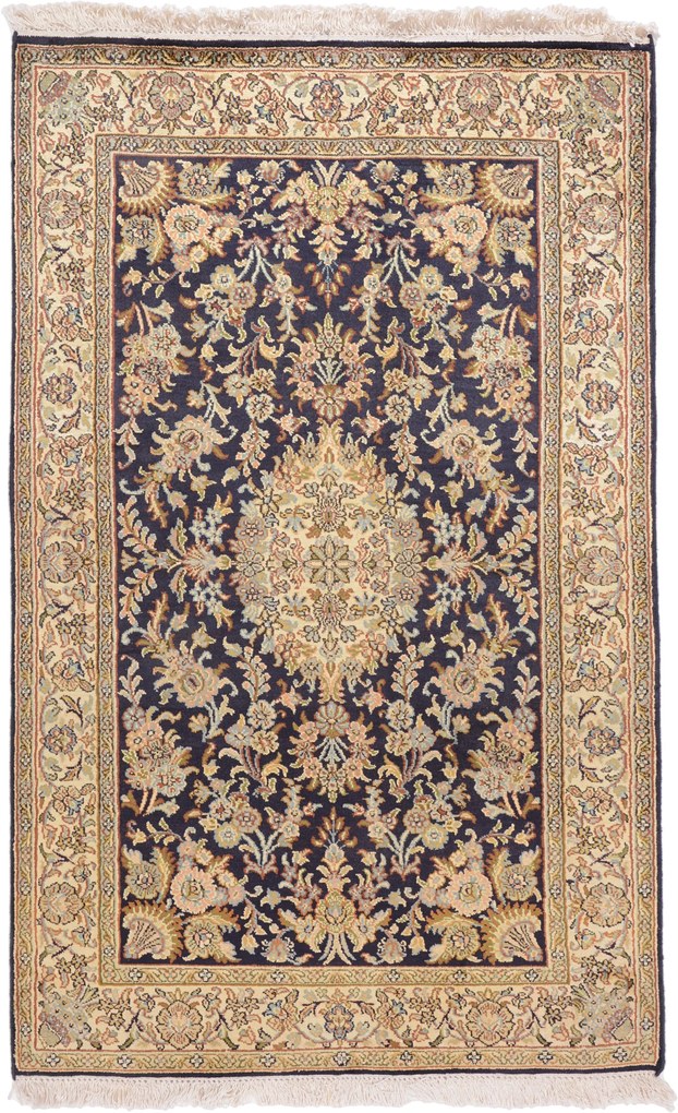 Cashmere Silk Tappeto 80x120 (Indian) Annodato A Mano