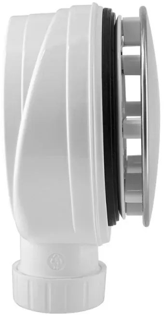 Piletta di scarico sifonata extra slim H51 D90 cm con griglia in acciaio inox