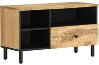 Mobile Porta TV 80x33x46 cm in Legno Massello di Mango 356908