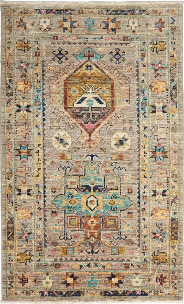 Samarkand Tappeto 130x80 Rosso (Pakistan) Annodato A Mano