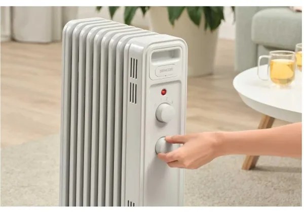 Sencor - Radiatore ad olio con 9 elementi, 800/1200/2000 W, 230 V, bianco