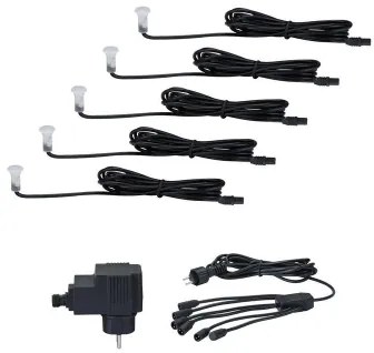 Paulmann 98891 - SET 5X LED/0,16W IP67 Luce da incasso da esterno MICRO 230V
