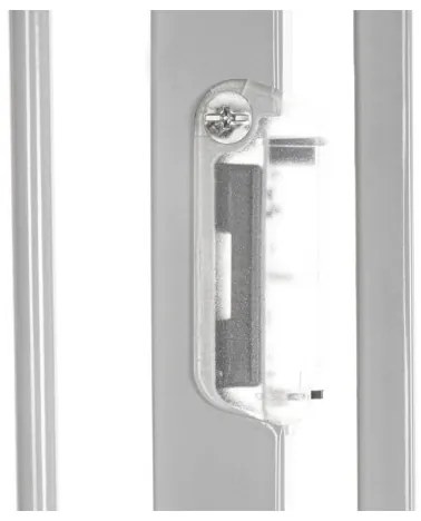 Lionelo - Cancello sicurezza TRUUS SLIM LED 1xAAA grigio