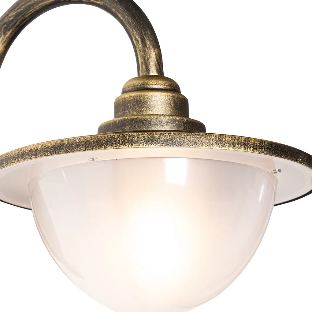 Lanterna da parete per esterni classica oro antico IP44 - Bruges