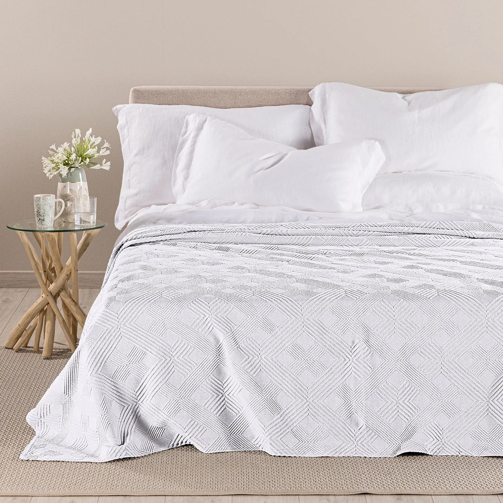 Copriletto non Trapuntato in Raso Jacquard Garda