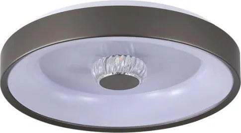 Searchlight 89735-38LT - Plafoniera LED dimmerabile POLKA 24W/230V + 6W, Ø 38,5 cm, marrone