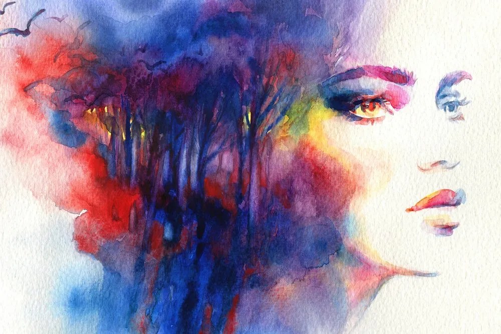 Stampa su tela – Bellezza femminile affascinante