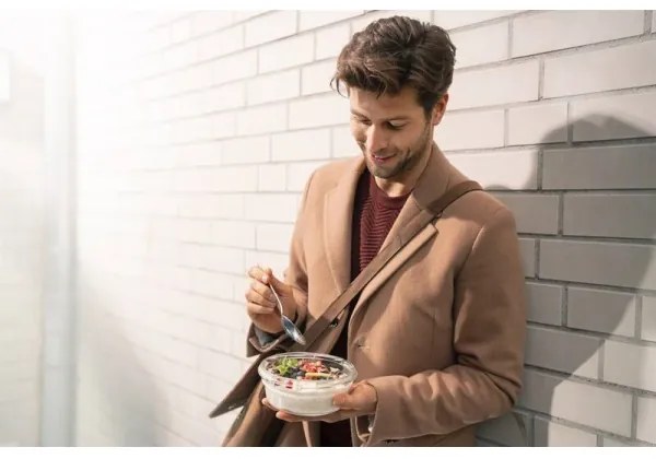 Tefal - Contenitore per alimenti 0,6 l MSEAL GLASS rosso/vetro