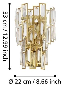 Eglo 39615 - Applique CALMEILLES 3xE14/25W/230V