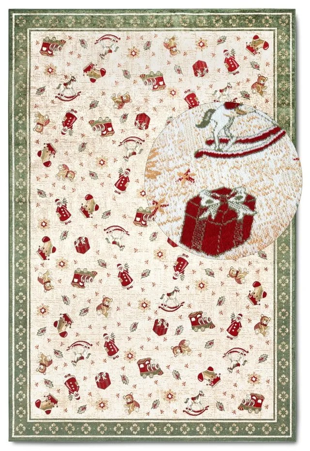 Tappeto verde natalizio in cotone 160x230 cm Toy's Delight Green Christmas - Villeroy&Boch