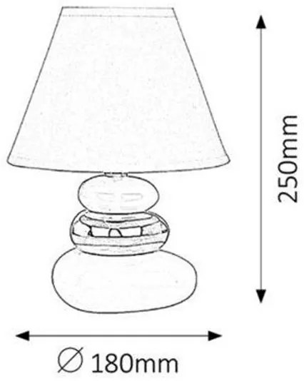 Rabalux 4950 - Lampada da tavolo SALEM E14/40W/230V