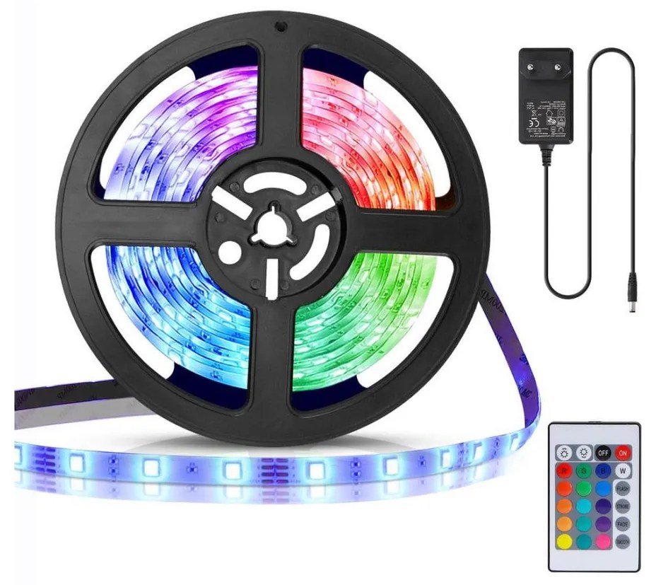 Aigostar - Striscia LED RGB Dimmerabile 3m LED/24W/12/230V IP65 + TC