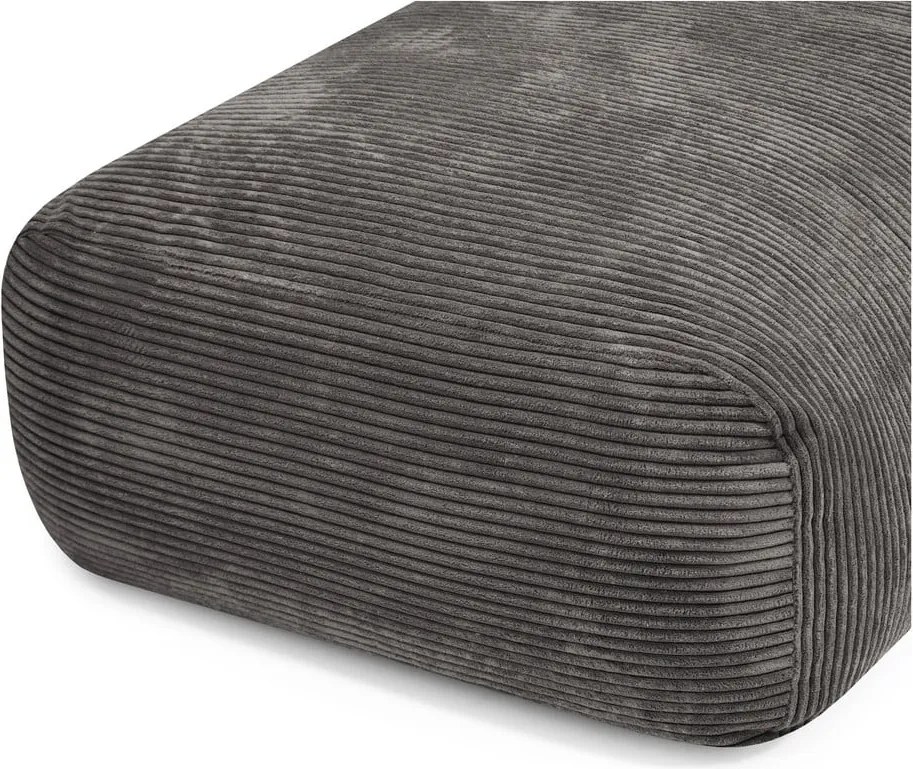 Puof a sacco verde con rivestimento in velluto a coste Snug Long 140 – SLOWDOWN