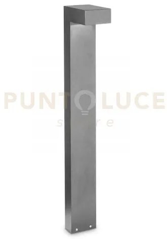 Sirio paletto ip65 h.80cm 1 luce attacco gx53 grigio