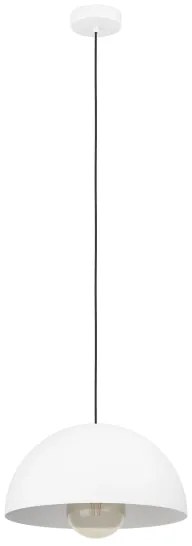 Eglo 901136 - Lampadario a sospensione con filo GAETANO 1xE27/40W/230V diametro 38 cm bianco