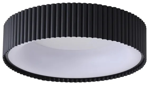 Plafoniera LED LED/30W/230V 3000K nero diametro 46 cm