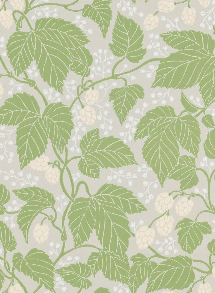 Långelid / von Brömssen Carta da parati Hops and Glory - Leaf Green