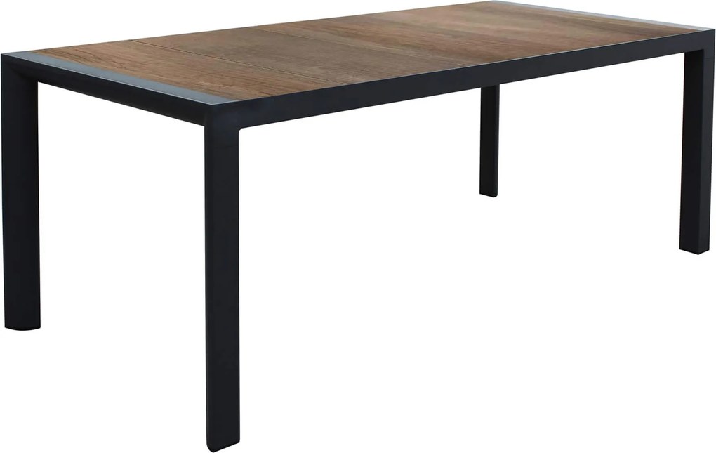 BEN - tavolo da giardino in alluminio con piano in ceramica