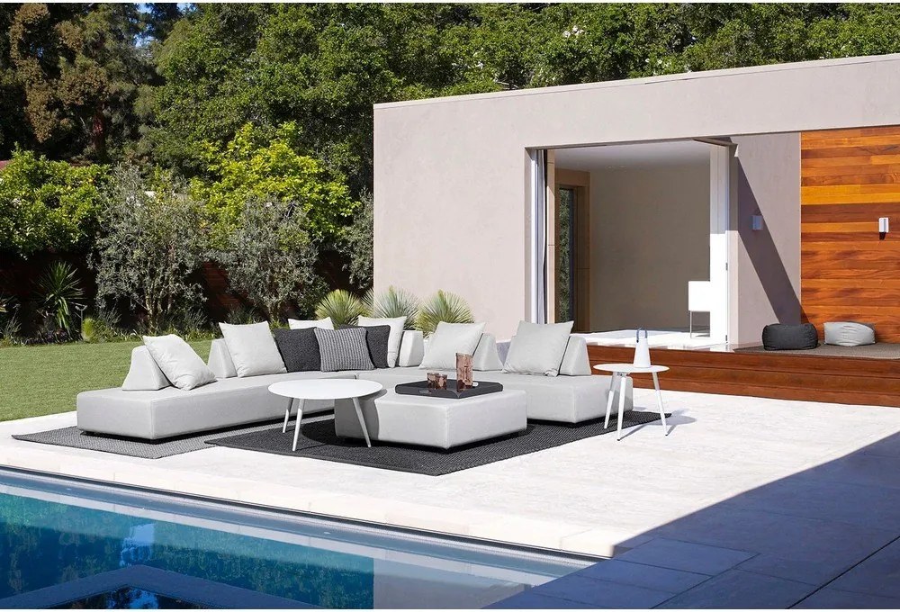 Tavolino da giardino rotondo in alluminio ø 50 cm Ridley – Bizzotto