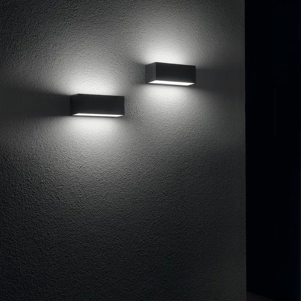 Lampada applique per esterni 23x10 cm FALCO a doppia emissione Nero