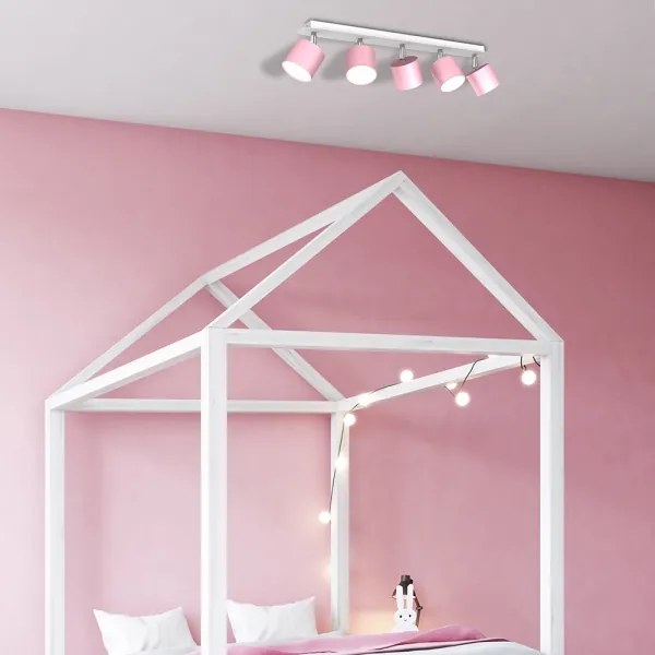 Faretto  DIXIE 5xGX53/11W/230V rosa