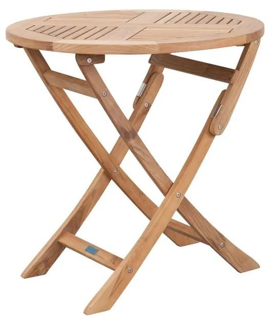 Tavolo da giardino rotondo in legno di teak ø 65 cm - Exotan