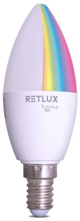 Retlux - Lampadina LED RGBW dimmerabile C37 E14/4,5W/230V 2700-6500K Wi-Fi Tuya