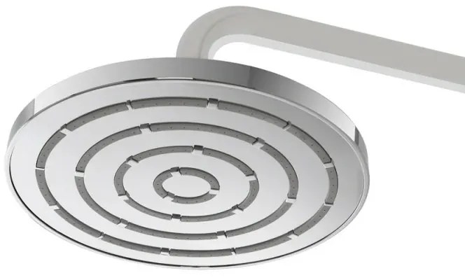 Soffione doccia Ø 20 cm in finitura cromo anticalcare Hidra