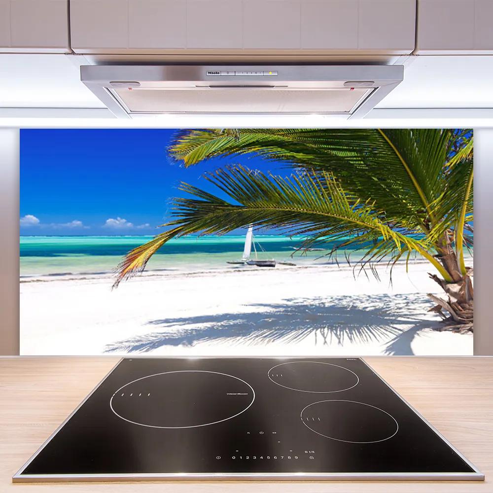 Pannello paraschizzi cucina Paesaggio della spiaggia di Palma 100x50 cm