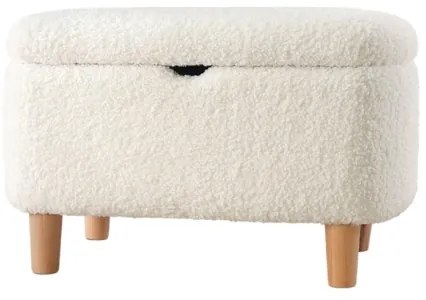 Pouf PIXI 37x61 cm bianco
