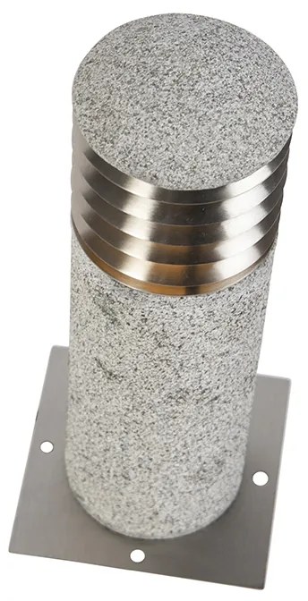 Lampada da terra per esterni moderna in granito 40 cm - Happy