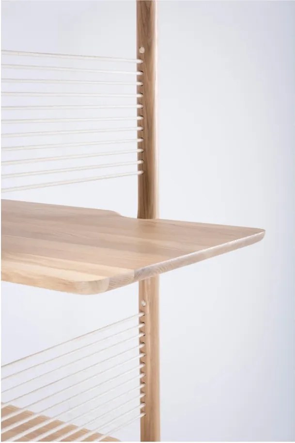 Libreria in legno massiccio di rovere, altezza 216 cm Muse - Gazzda