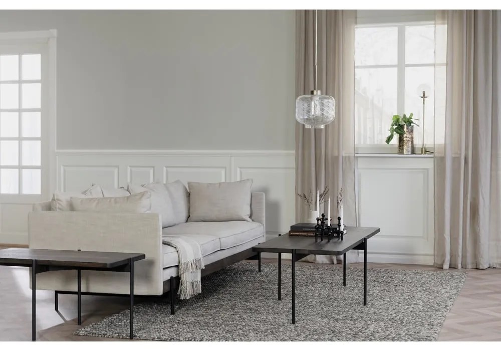 Tavolino in frassino marrone 145 x 60 cm Shelton - Rowico