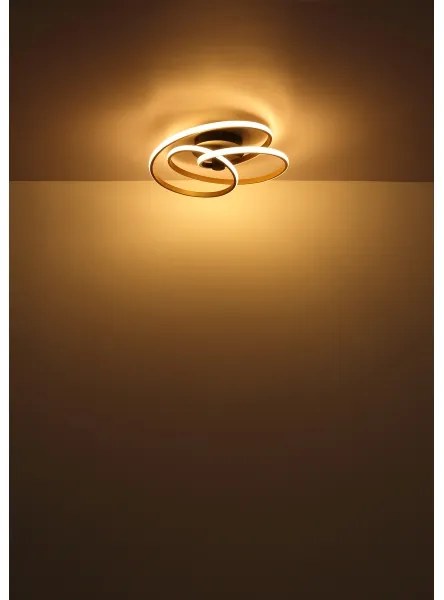 Globo 67183-40G - Lampadario a plafone LED GLYXAR LED/40W/230V oro/nero